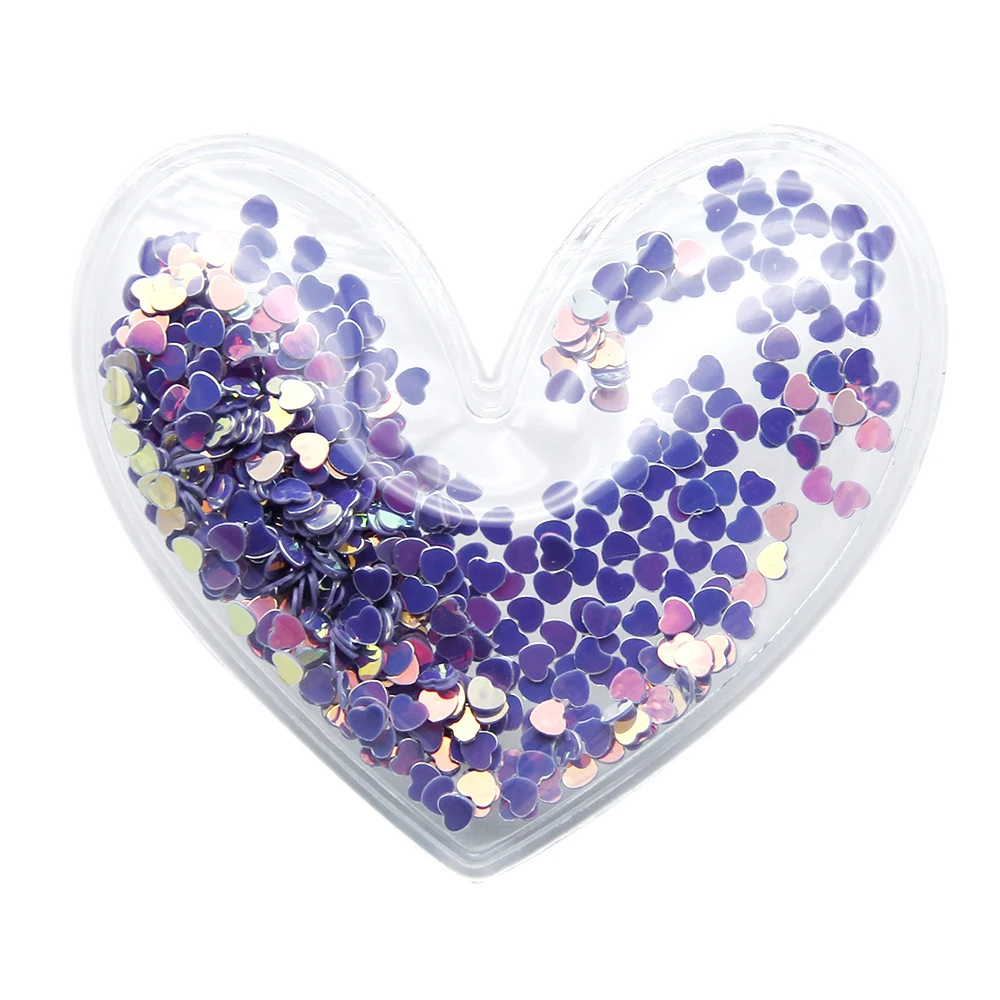 Новый 5 шт. прозрачный пластиковый пакет Любовь облако Bling шейкер блестки DIY