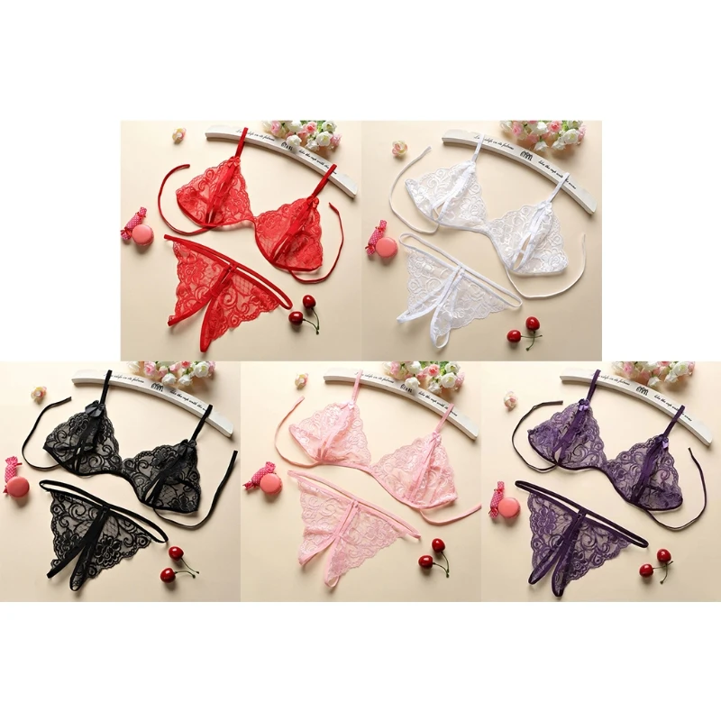 

Женское сексуальное прозрачное кружевное Эротическое нижнее белье, комплект сексуального нижнего белья, стринги, женские соблазнительные ...
