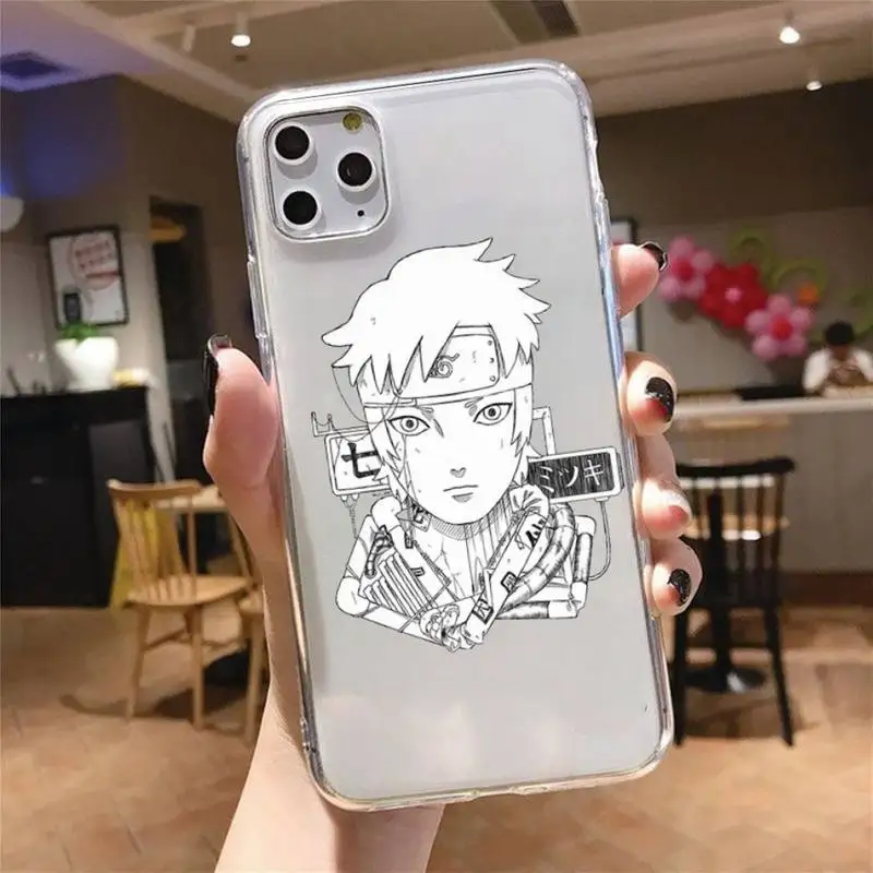 

Anime Naruto cool fashion Phone Case Transparent soft For iphone 5 5s 5c se 6 6s 7 8 11 12 plus mini x xs xr pro max