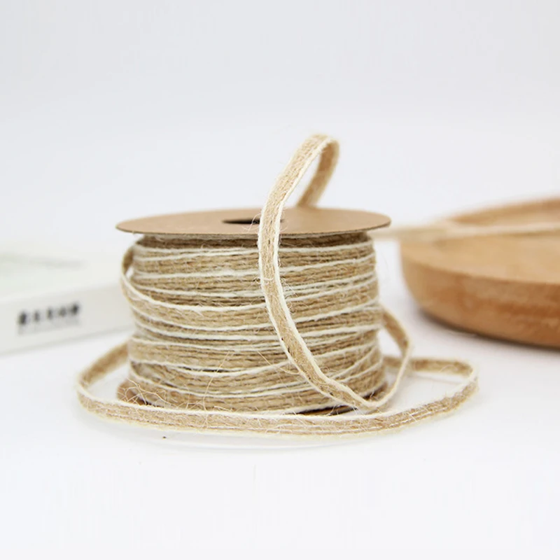 10m Natural Jute Twine Rope Hemp Twisted Cord Macrame String Party Wedding Gift Wrapping Cords DIY Craft Handmade Decoration | Дом и сад