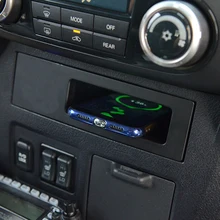 15W car QI wireless charger charging plate wireless phone charger accessories for Mitsubishi Pajero 2006-2018 for iPhone 8 X 15W car QI wireless charger charging plate wireless phone charger accessories for Mitsubishi Pajero 2006-2018 for iPhone 8 X
