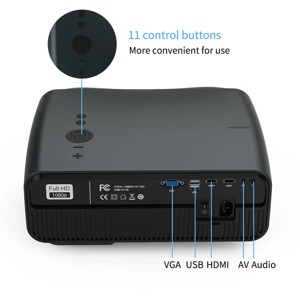 Домашний проектор Beamer беспроводной Airplay Full Hd 1080P разрешение домашний кинотеатр