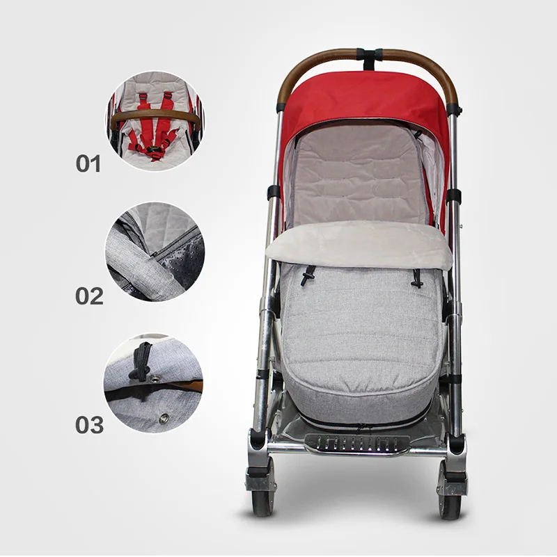 Baby Stroller Sleeping Bag Infant Winter Footmuff Sleepsack Newborn Wheelchair Waterproof Windproof Footcover | Мать и ребенок