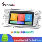 Автомагнитола Podofo, мультимедийный проигрыватель на Android, с GPS, Wi-Fi, без DVD, для Focus 2 Mk2 EXI MT 3 S-Max Galaxy II Kuga C-Max, типоразмер 2 Din