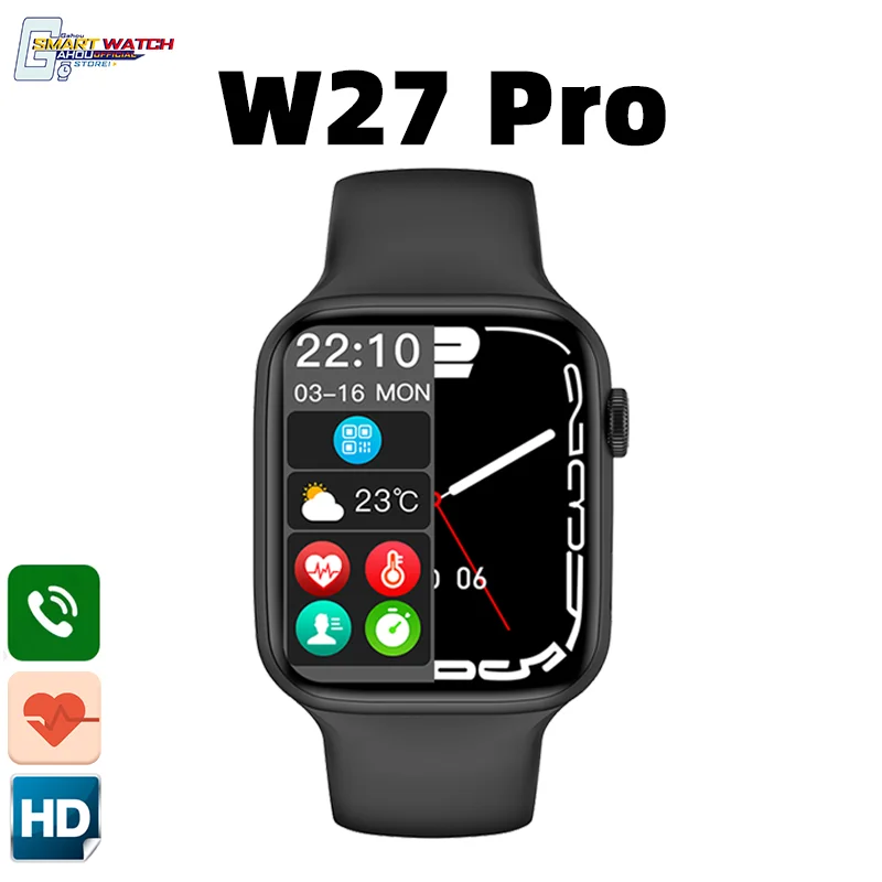 

Smartwatch 2022 W27 Pro Iwo 14 Pro Bluetooth Call Serie 7 Smart Watch Men Women Custom Dial Pk W37 Pro W26 DT100 IWO 13 Pro