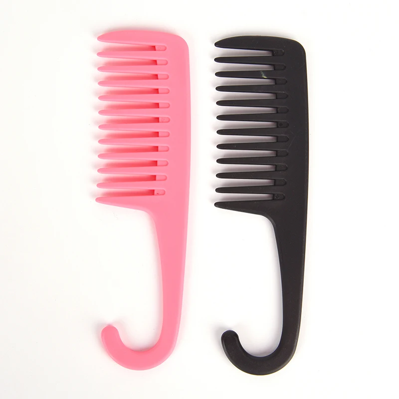 22cm x 6cm Large Wide Tooth Combs Hook Handle Reduce Hair Loss Comb Styling Brush Tools