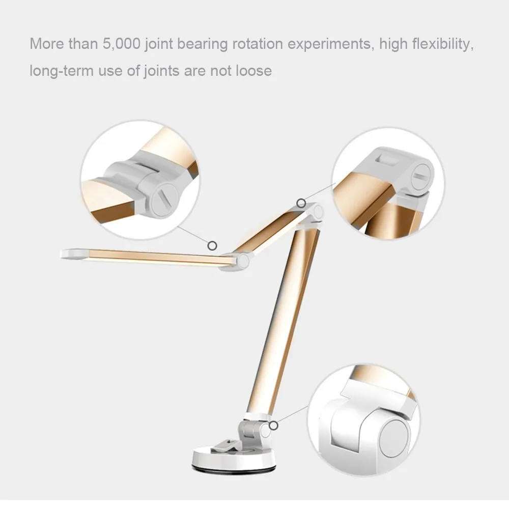 Складная присоска светодиодный настольная лампа Защита глаз Чтение Настольная 3