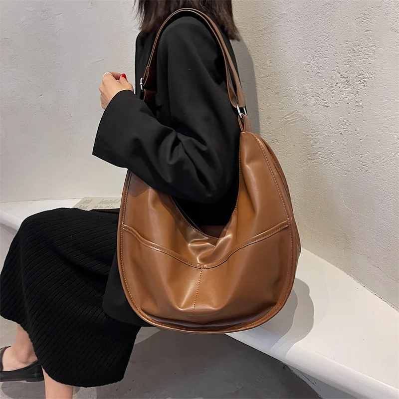 

Женская сумочка из мягкой кожи с зернистой текстурой, новинка 2021, осенне-зимняя сумка для вареников, однотонная Повседневная сумка на одно п...