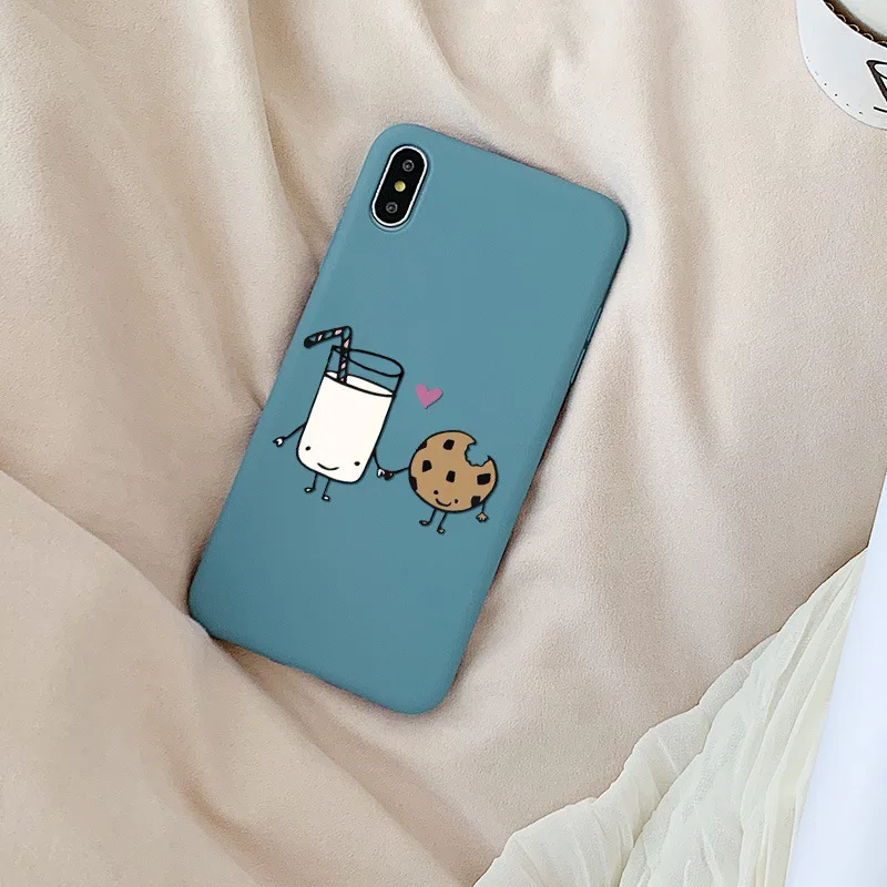 GYKZ милый мультяшный чехол для iPhone 7 12 11 XS MAX XR X 8Plus с принтом молочного печенья кофе