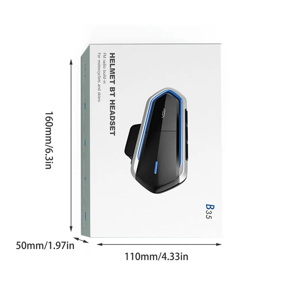 

QTB35 Motorcycle Helmet Intercom Helmet For Motorcycle Helmet Interphone Motorcycle Intercom Headphones FM Radio