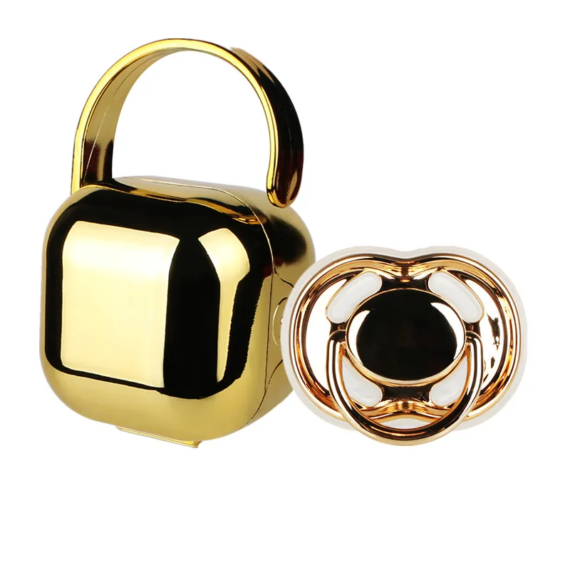 BLING уникальный роскошный BPA free FDA pass Безопасный детский золотой и серебряный соска