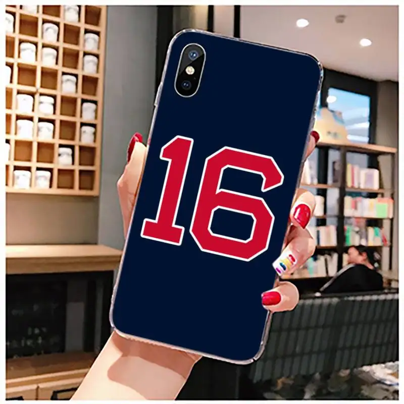

Basketball clothing Number Phone Case Transparent for iPhone 11 12 mini pro XS MAX 8 7 6 6S Plus X 5S SE 2020 XR