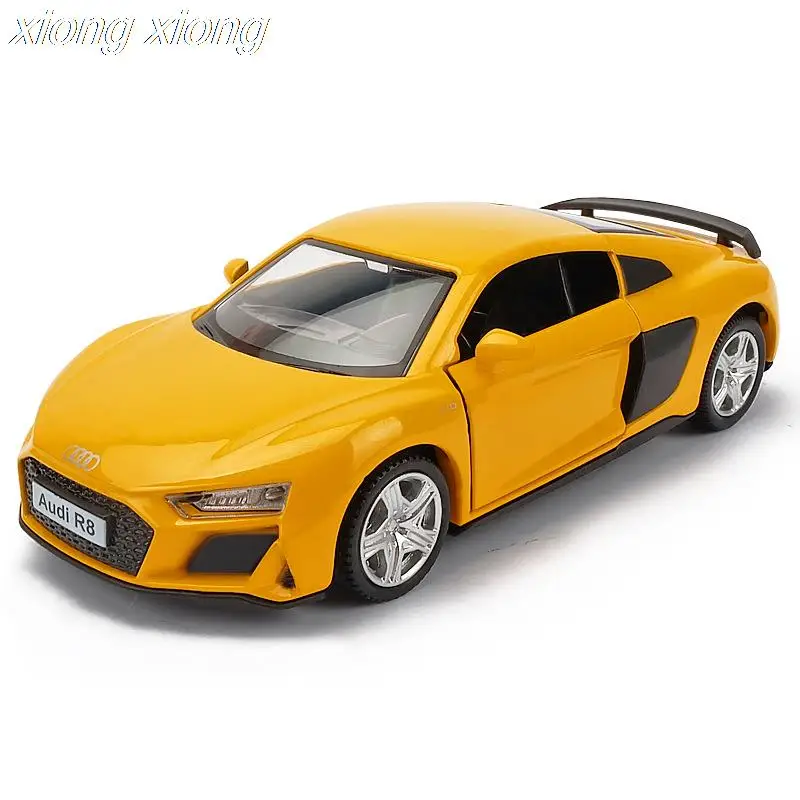 

Ma Ke's R8 sports car alloy car children's toy car simulation boy car collection ornaments metal poster plate