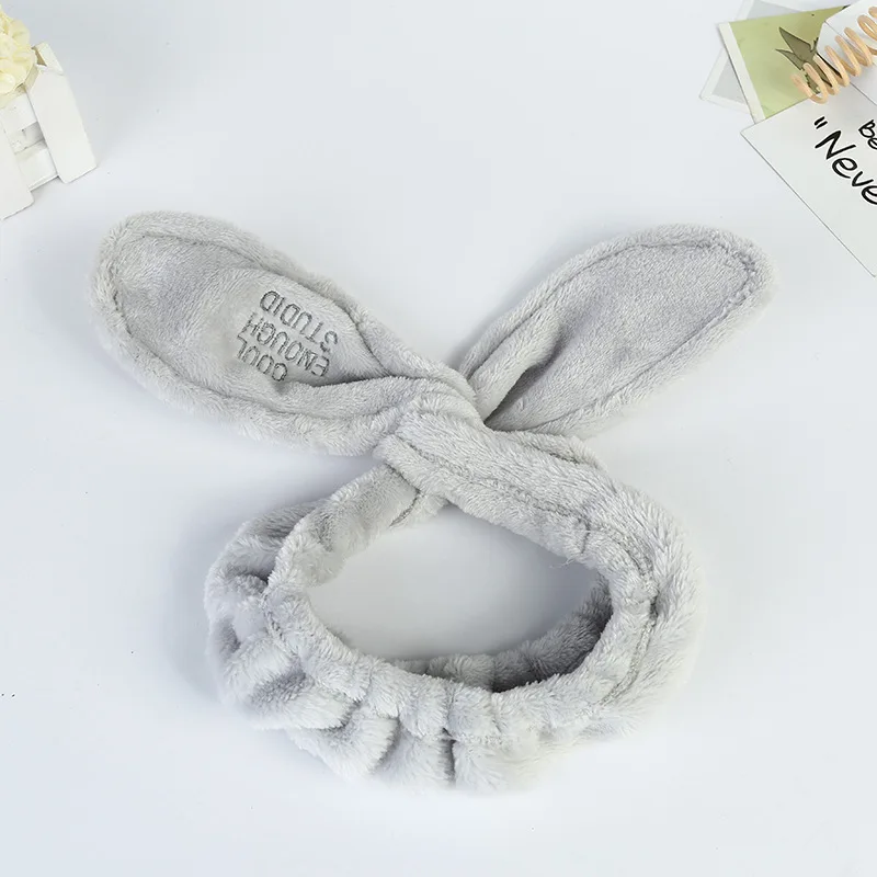 Новинка Женская повязка на голову с кроличьими ушками модная эластичная милая