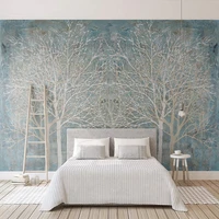 custom 3d photo wallpaper mural modern blue woods nordic style creative living room bedroom background wall art decoration paper