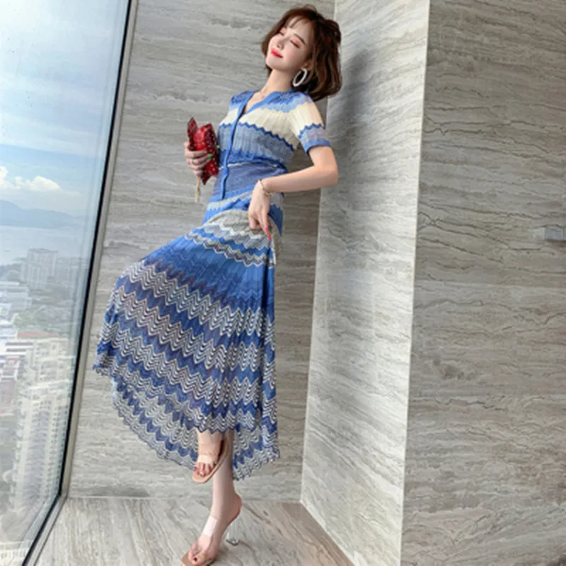 Женский костюм с длинной юбкой трикотажный кардиган V-образным вырезом и