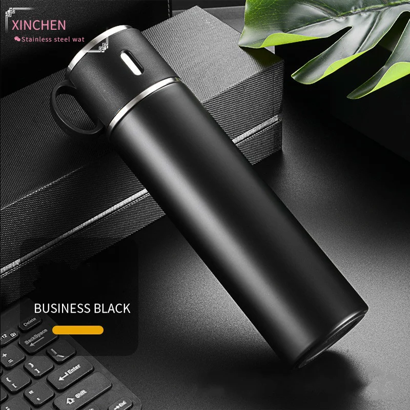 

420/580ml New 316 Stainless Steel Thermos Mug Water Bottle Men and Women Portable Vacuum Flask Cup Business Gifts Custom Thermos