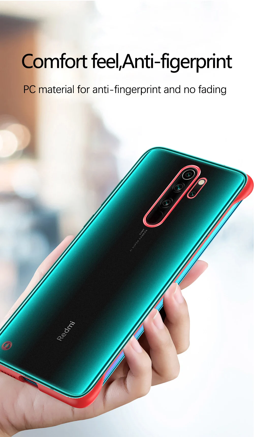 Для Red mi Note 8 Pro Чехол Безрамное Кольцо Прозрачный ударопрочный чехол для Xiaomi mi 8 9 T SE A2 Lite Red mi Note 7 K20 Pro 7A чехол