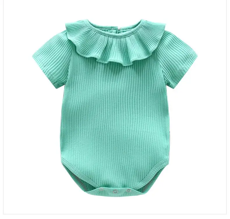 Летние вязаные комбинезоны для маленьких девочек одежда новорожденных принцесс