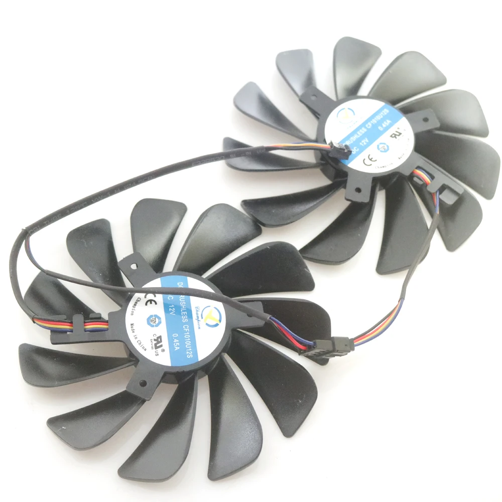 CF1010U12S 12 В 0 45 а 95 мм 4-контактный VGA вентилятор для графической карты ASROCK RX5700 RX5700XT