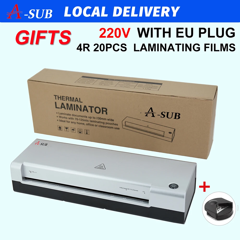 

A4 Laminator Machine for A4 Document Photo Blister Packaging Plastic Film Roll Laminator