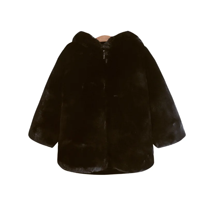 

Thick Wool Sweater Owl Embroidery Girls Clothing Coat For Girls Winter Fashion Top 2020 Imitation Fur Warm Jacket All-match Coat