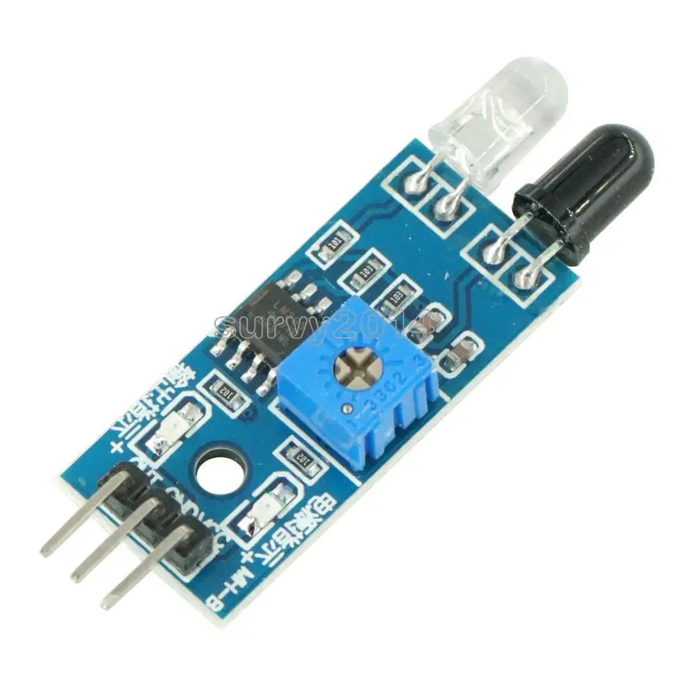 

IR Infrared Obstacle Avoidance Sensor Module for arduino Smart Car Robot 3-Pin Reflective Photoelectric