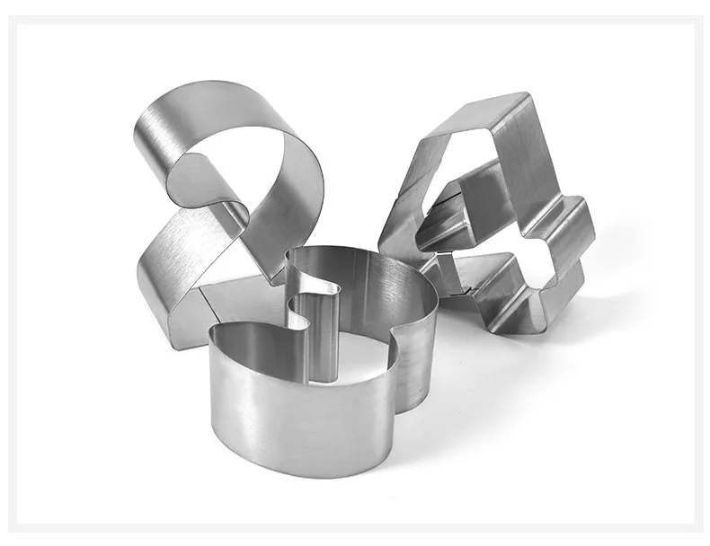 

10Pcs 3D Creative Arabic Number Shaped Cookie Cutters Set Stainless Steel Biscuit Mold Cutter Kitchen Baking Tool Birthday cake