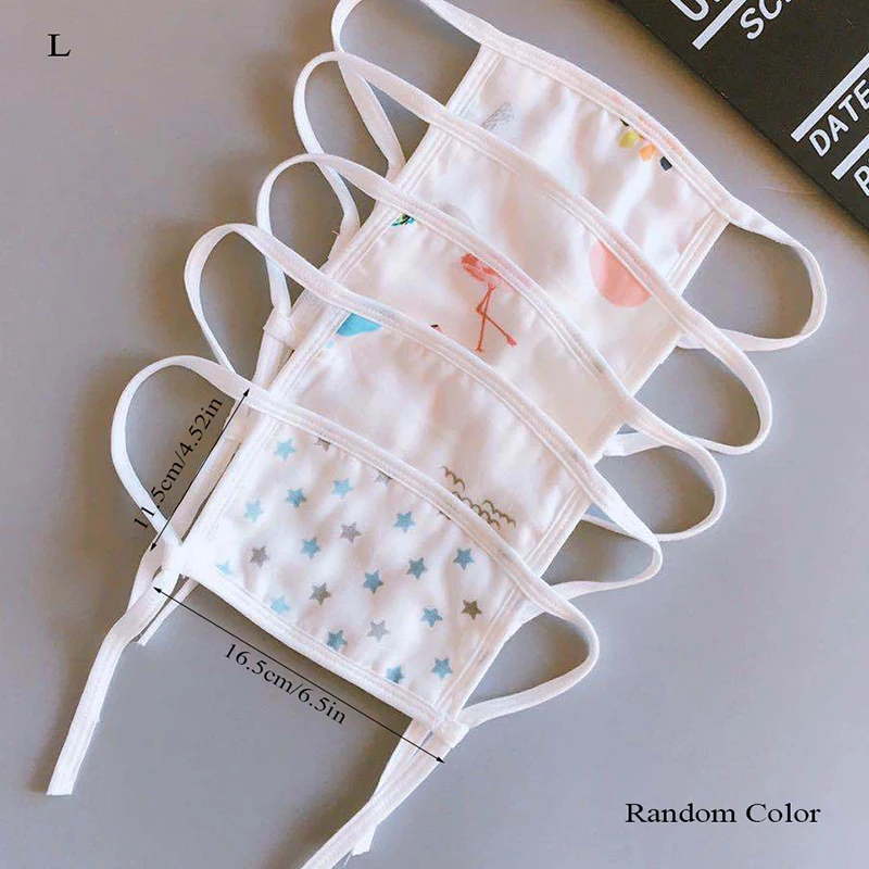 Хлопковая 8 слоев марли Ветрозащитная маска для лица Детские маски теплые милые