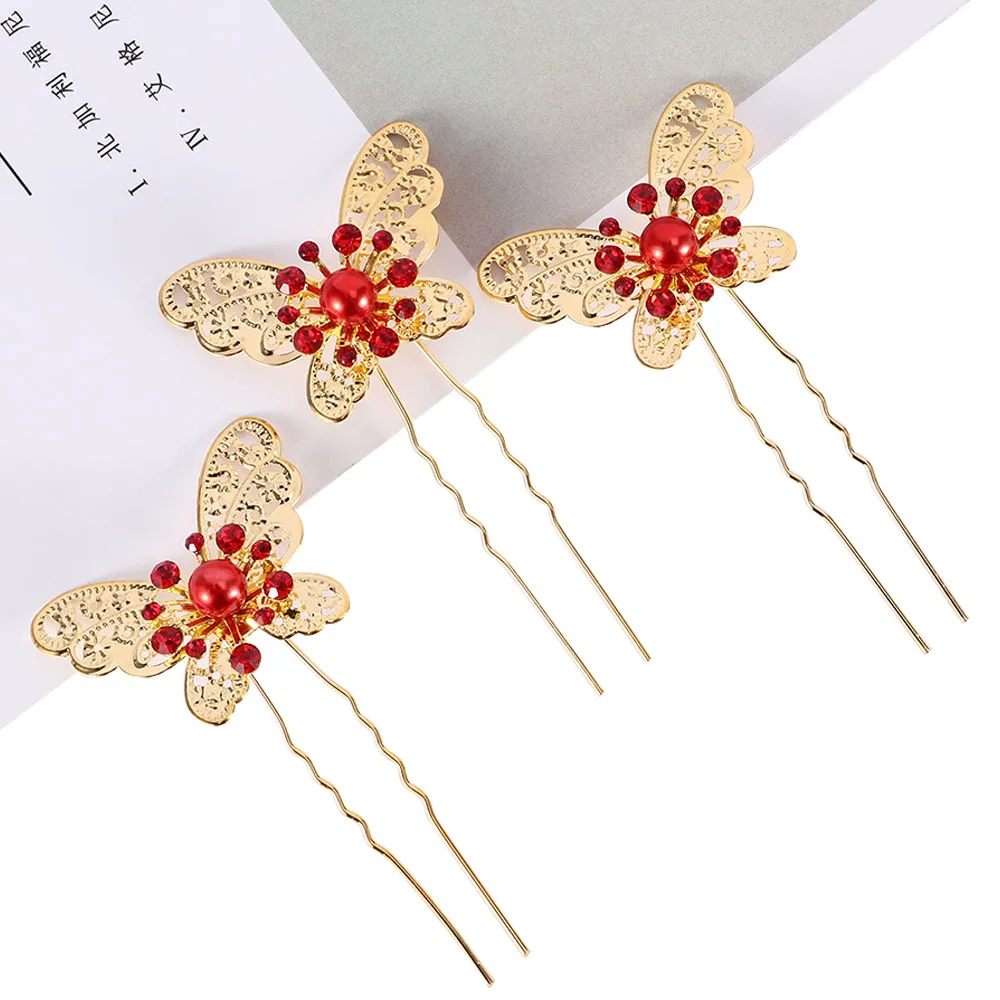 3 шт. новая свадебная заколка для волос невесты с золотым и серебряным жемчугом