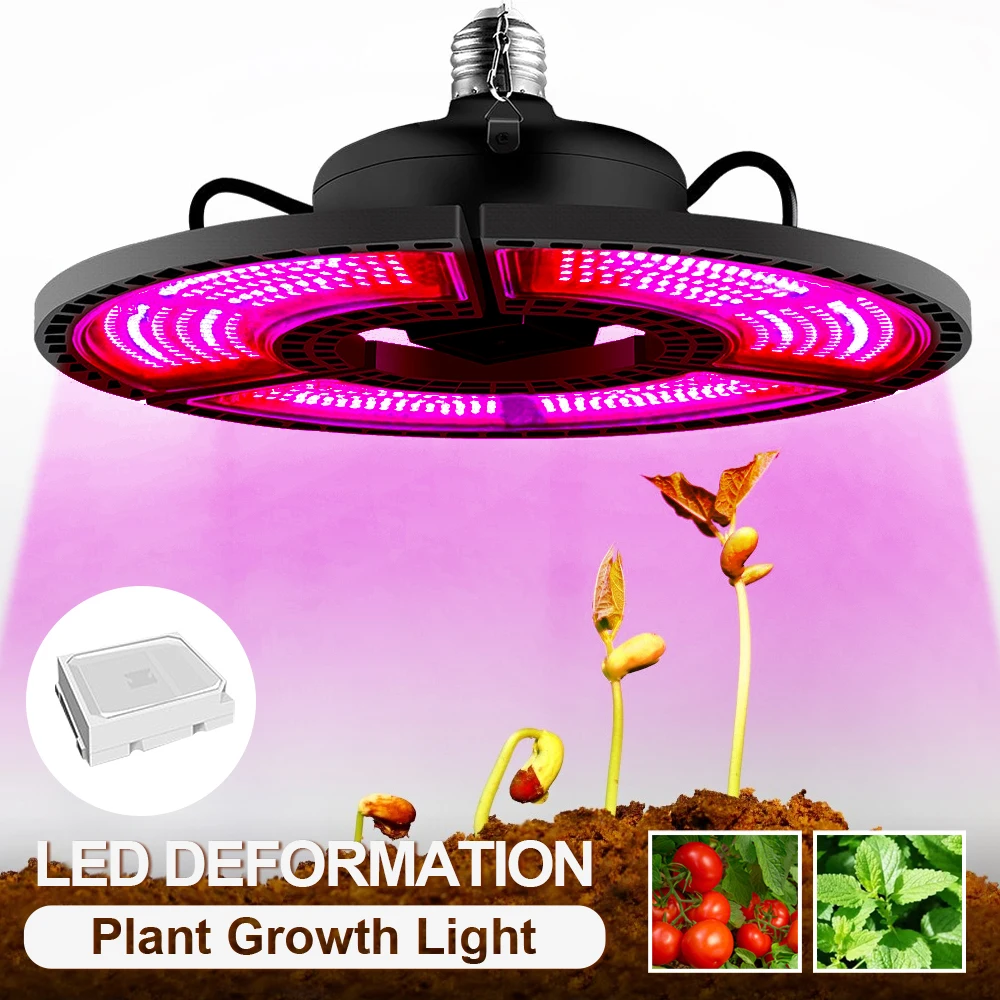 

LED Plant Growth Light E27 Red and Blue Spectrum Folding Plant Light Greenhouse Waterproof Nursery Light UV Plant Light