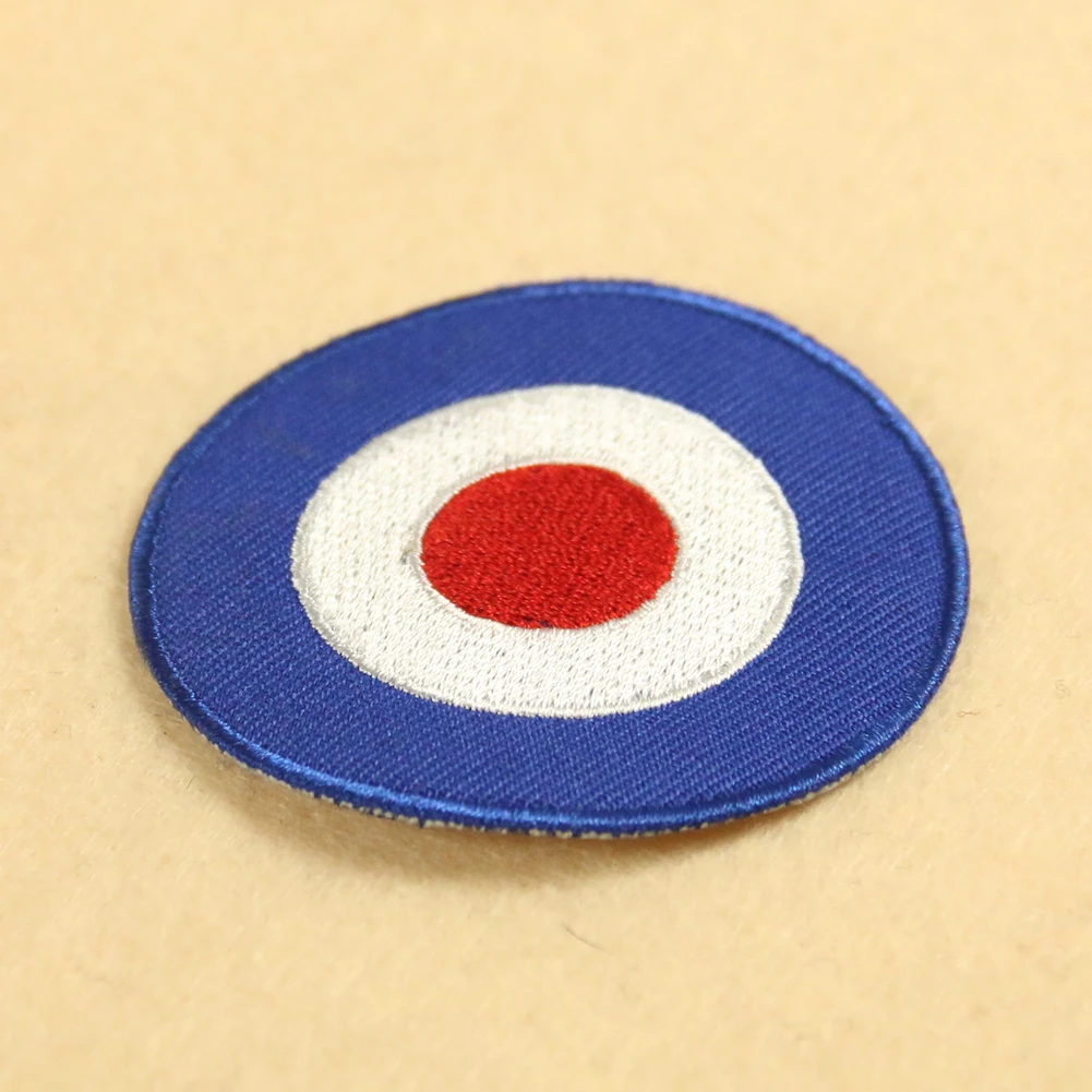 Blue White Red Archery target DIY Cartoon Cloth Badges Patch Embroidered Applique Sewing Label Clothes Stickers Apparel Badge | Дом и сад