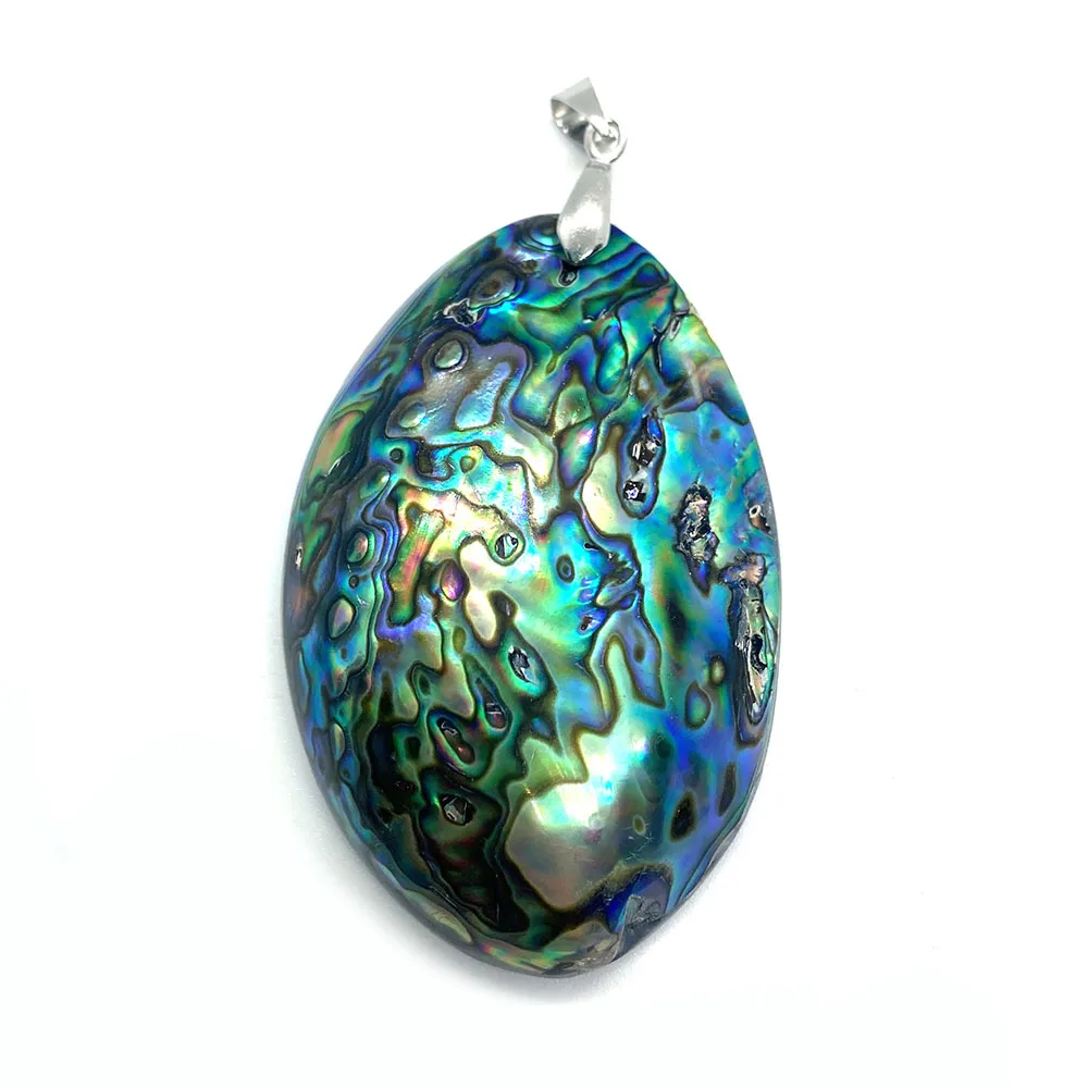 

Can Make DIY Necklace Natural Shell Necklace Pendant Oval Shape Exquisite Fashion Jewelry High-end Atmospheric size 37x56mm