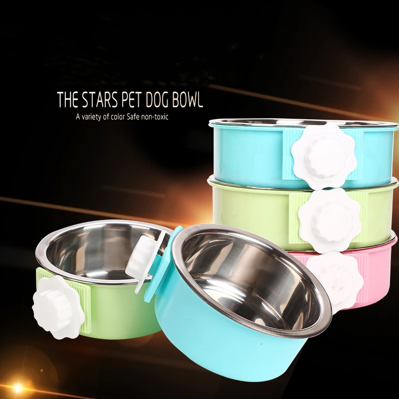 1 шт. собачий контейнер для еды миска домашних животных висячая карамельный цвет