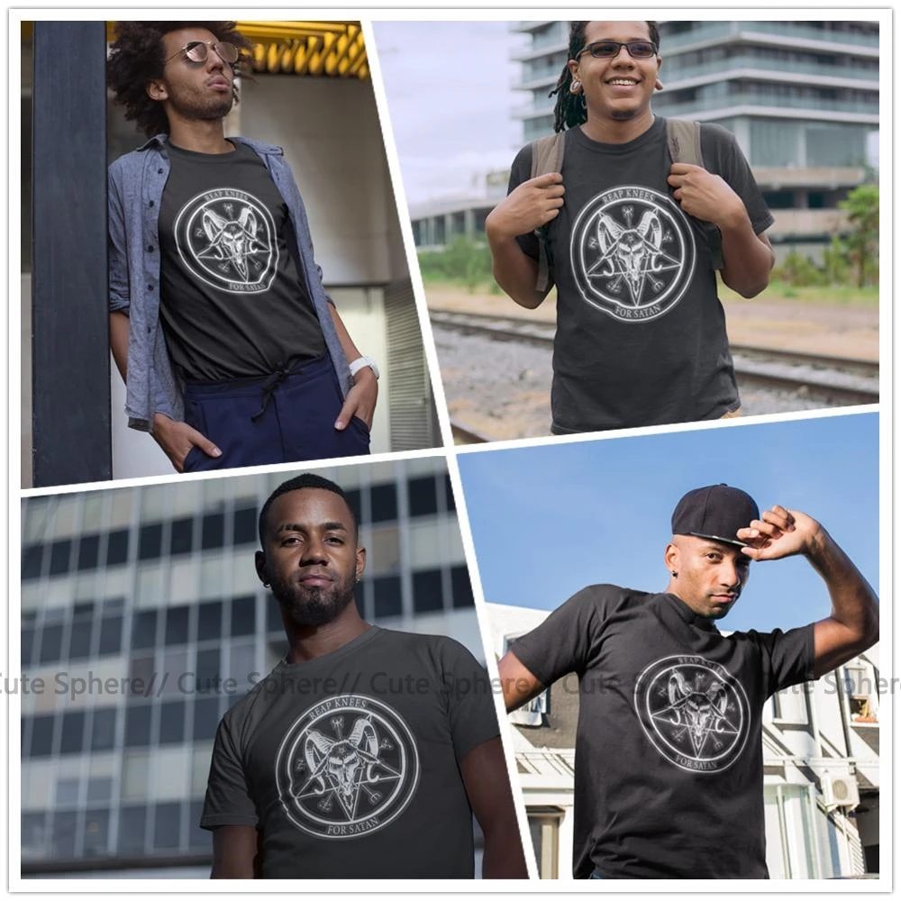Сатаны футболка Reap колени для дизайн искусство размера плюс Милая Графический