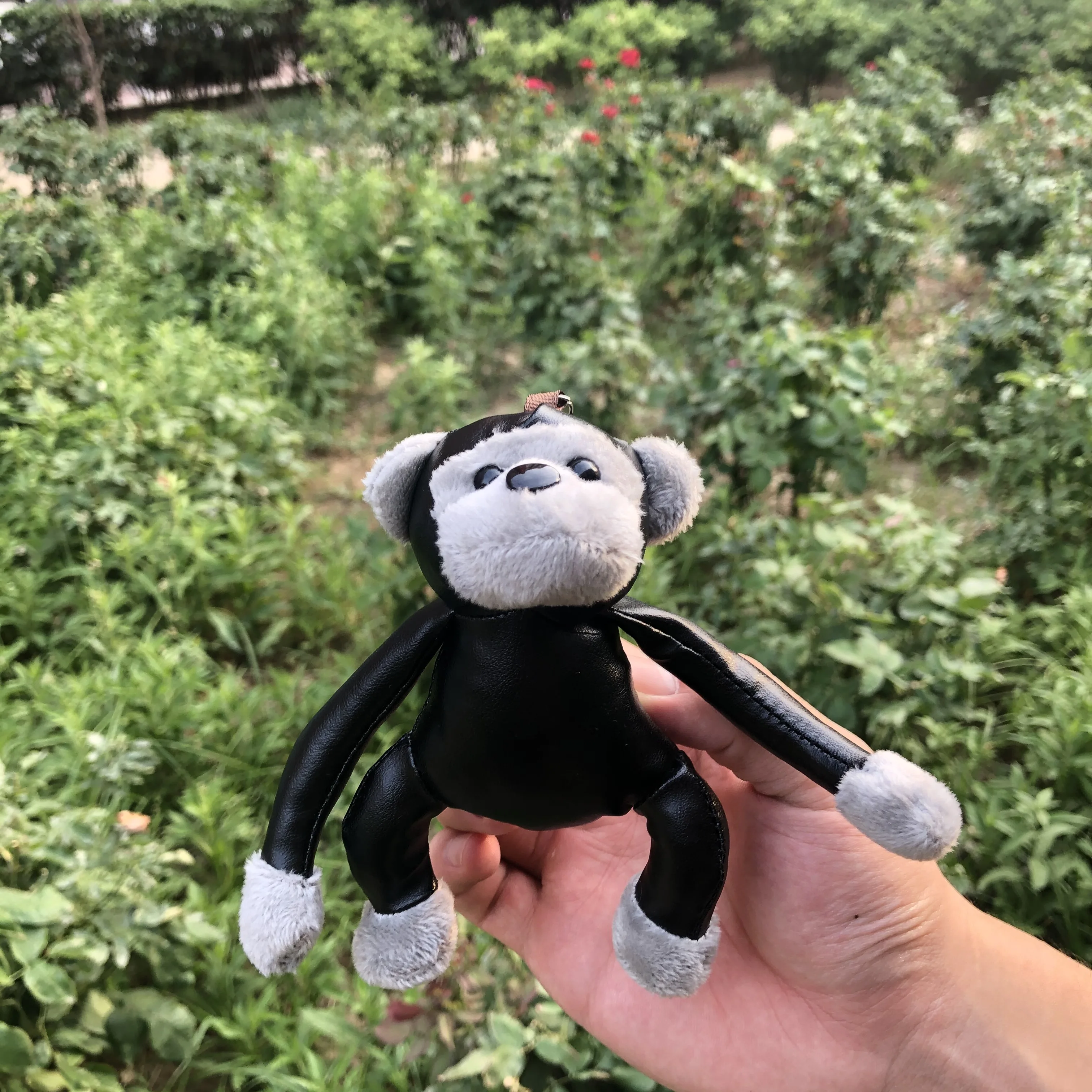 Высота каблука 10 см милый плюшевый брелок пушистый для автомобиля с принтом