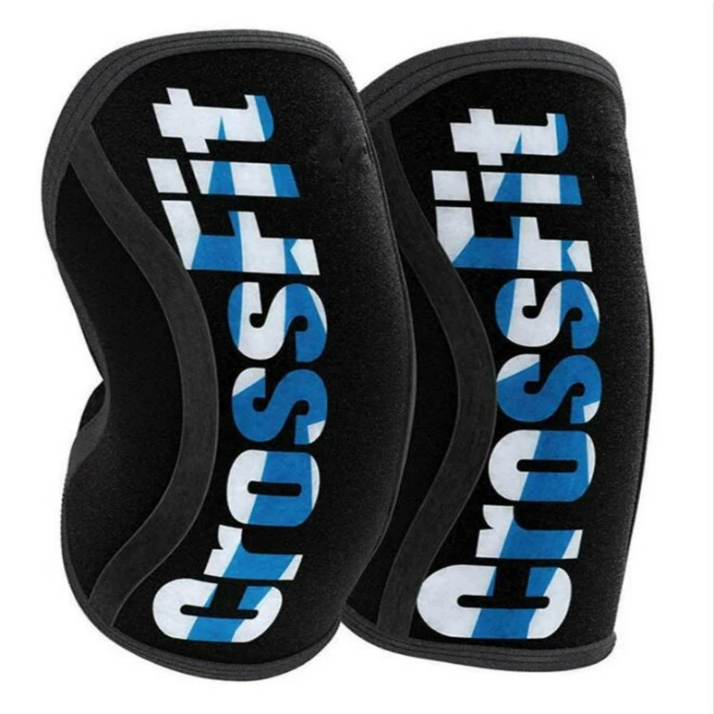 Ginocchiere per sollevamento pesi da 7mm CrossFit Powerlifting(2 pezzi) ginocchiere per ginocchiere a compressione per ginocchio per artrite