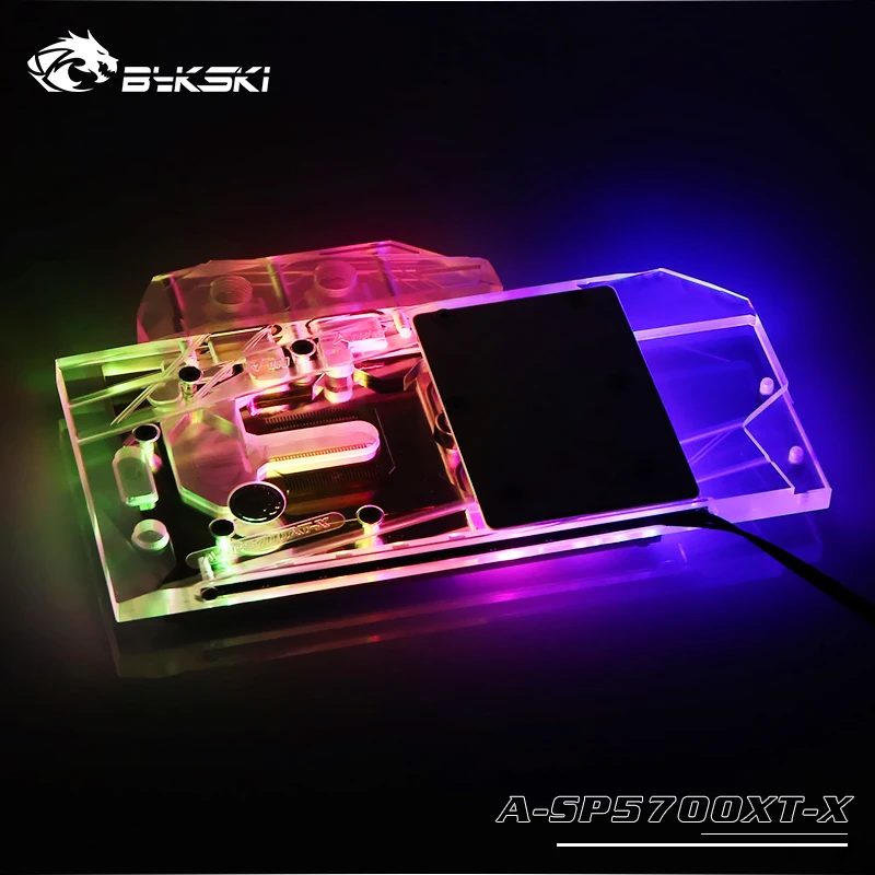 Блок водяного охлаждения Bykski GPU для MSI RX 5700 XT MECH/EVOKE, fit sapphire RX 5700 XT, для Dataland 5700xt red devil, A-SP5700XT-X