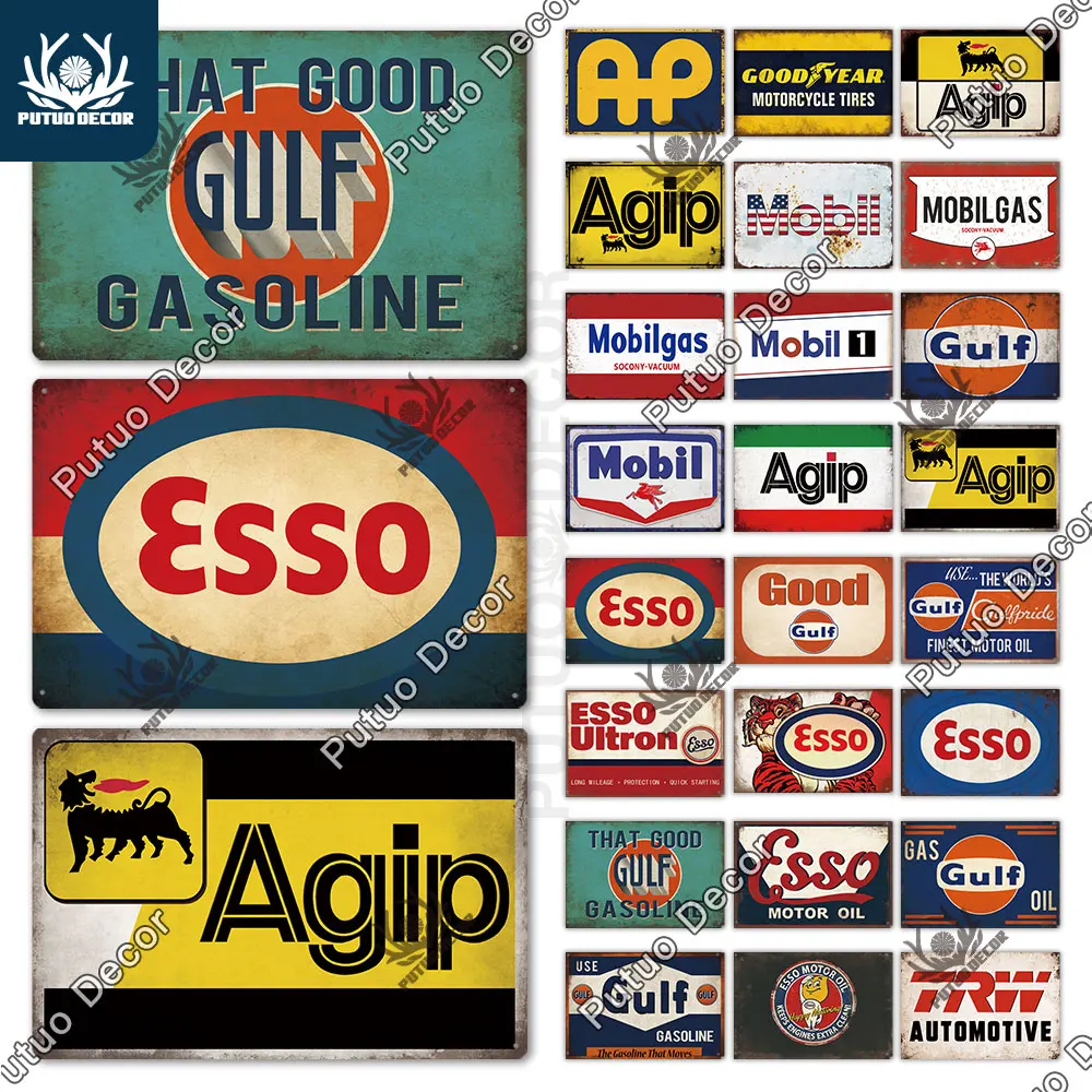 Putuo Декор газойль винтажные металлический знак Оловянная табличка металлическая