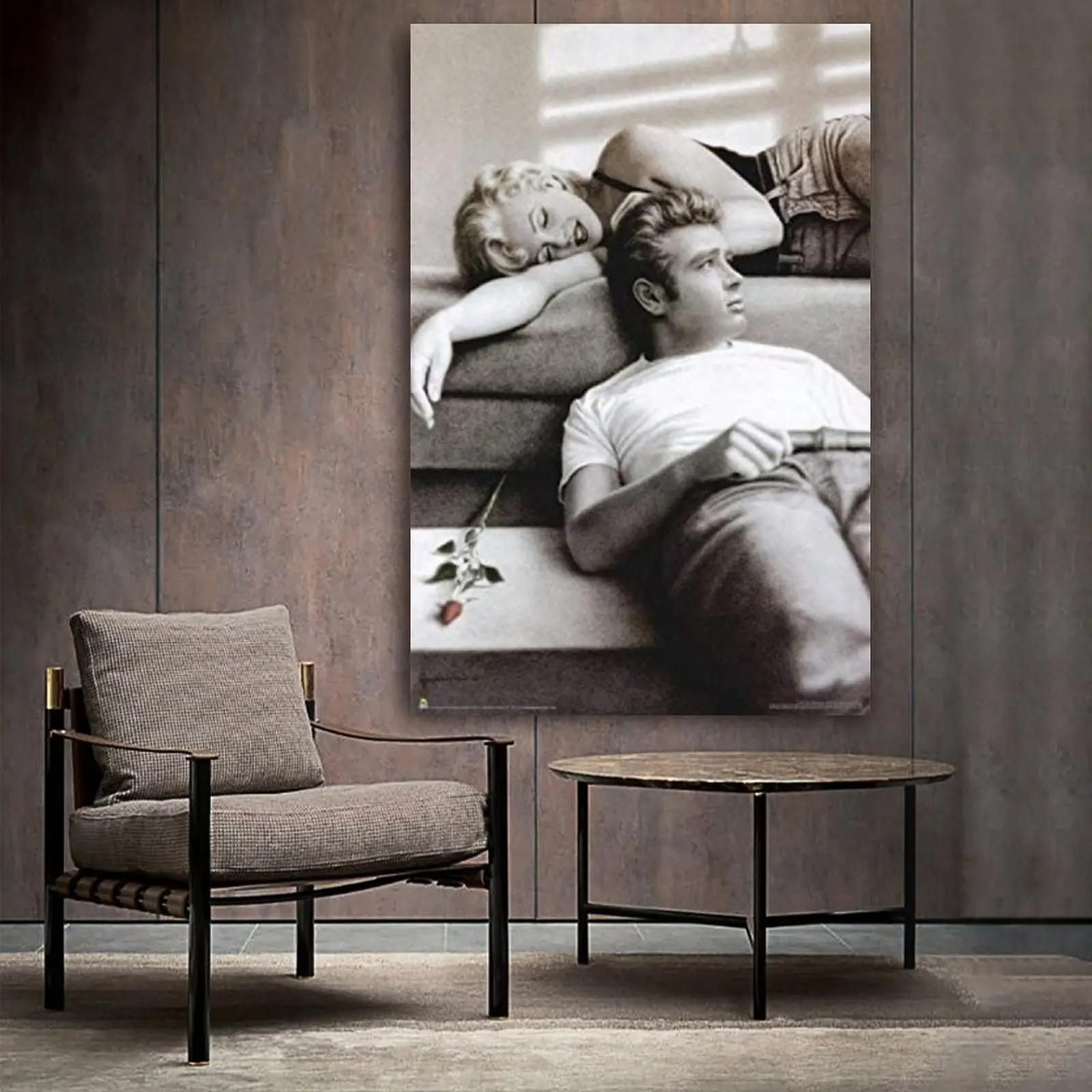 

Marilyn Monroe James Dean by Paul Gassinheimer Canvas Poster Bedroom Decor Sports Landscape Office Room Decor Gift