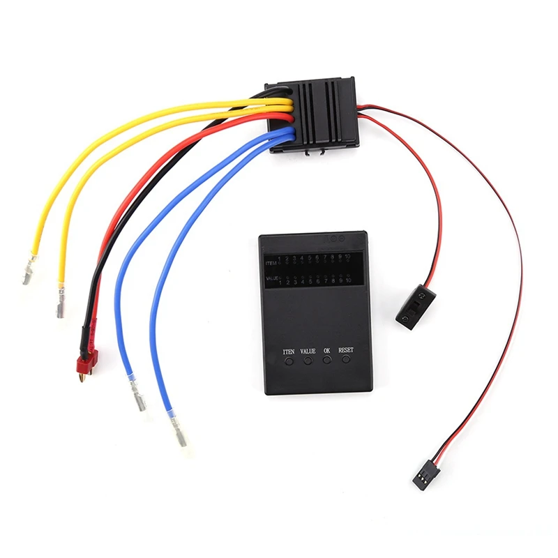 

80A ESC Brush Electric Control Speed Controller ESC Waterproof Double-Brushed For 1/8 RC Climbing Cars