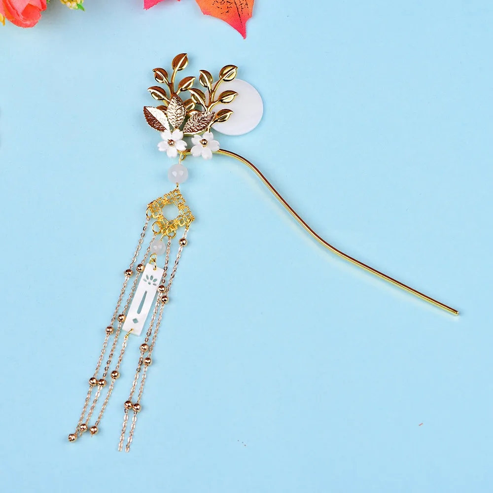 Династия Тан древней китайской принцессы Длинная кисточка металлическая