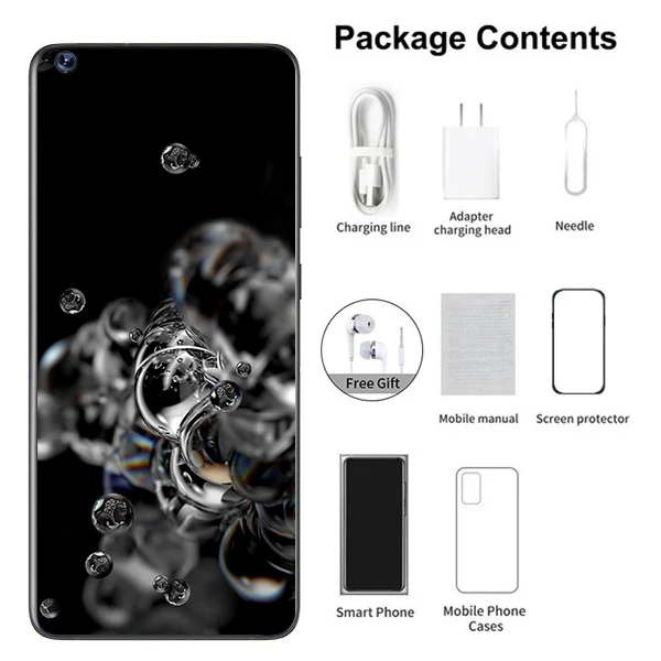 

Galay S20 + Pro 7,2 InchFull 5G 6800 /, Android 10,0 24MP + 48MP 16GB + 512GB Mboile