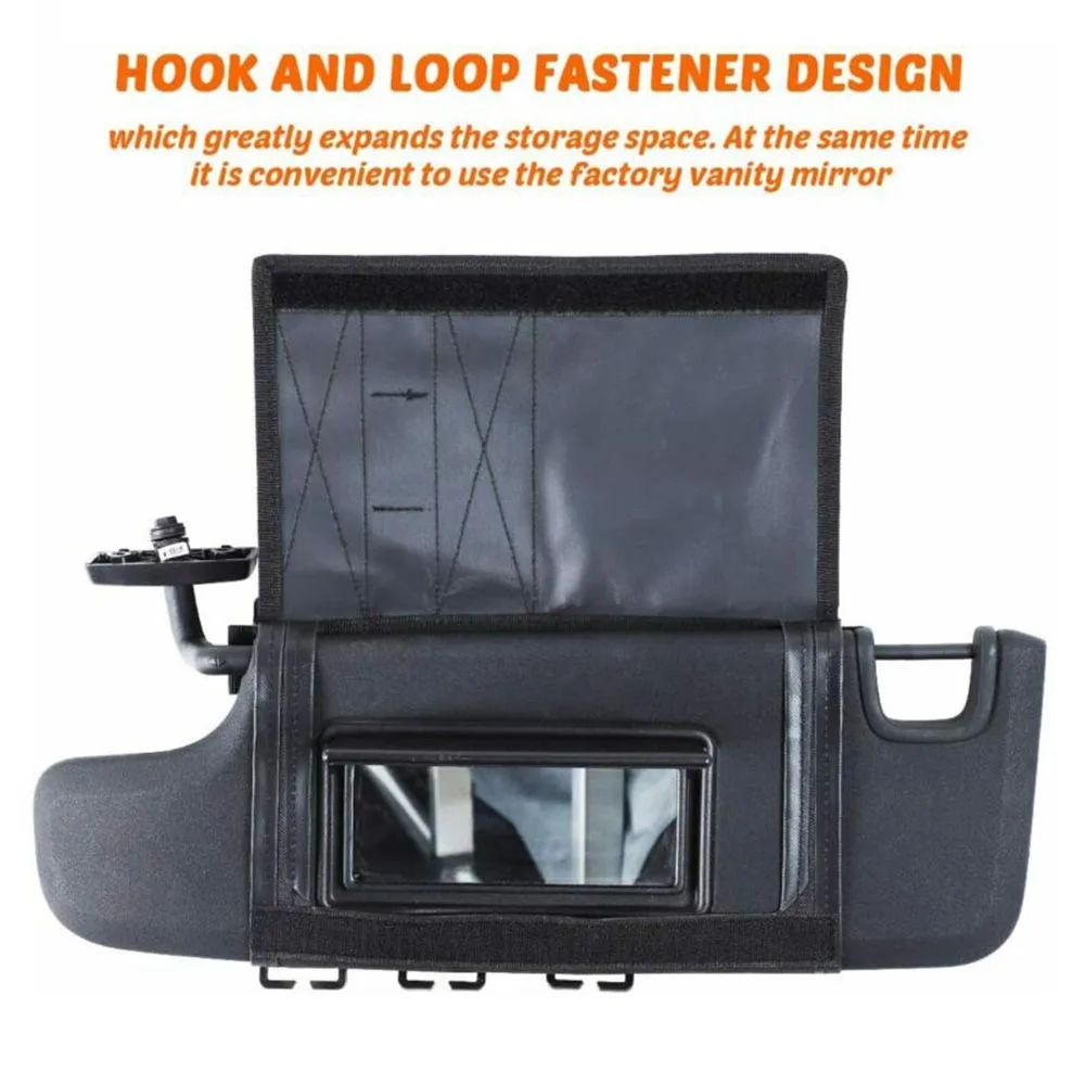 

Cover Visor Storage For Jeep Wrangler JK JL 2007-2020 Organizer Storage Sun Visor Reliable Hot Sale