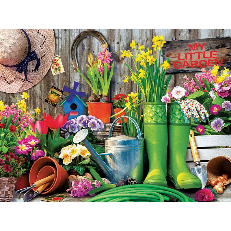 Алмазная живопись квадратные/Круглые сапоги поливочная баночка садовые