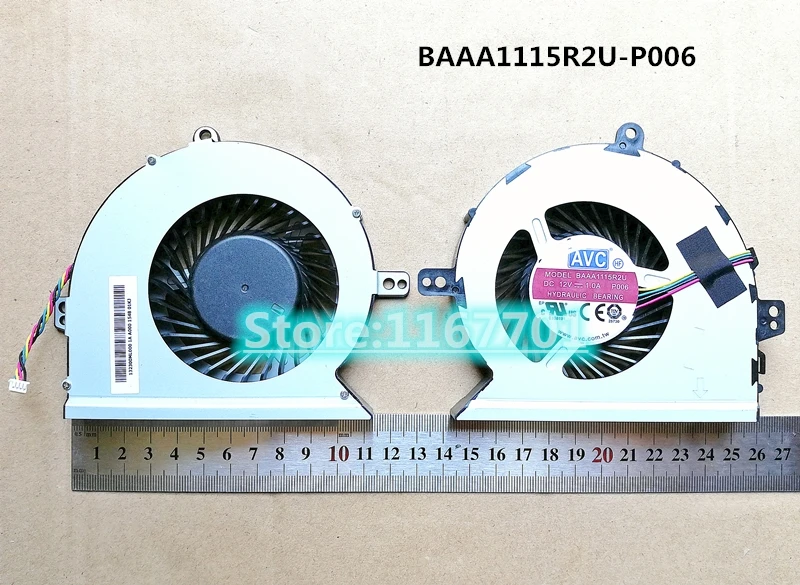 

New Original Laptop CPU cooling Fan for All-in-one PWM AVC BAAA1115R2U-P006 132300ML000 12V 1.0A