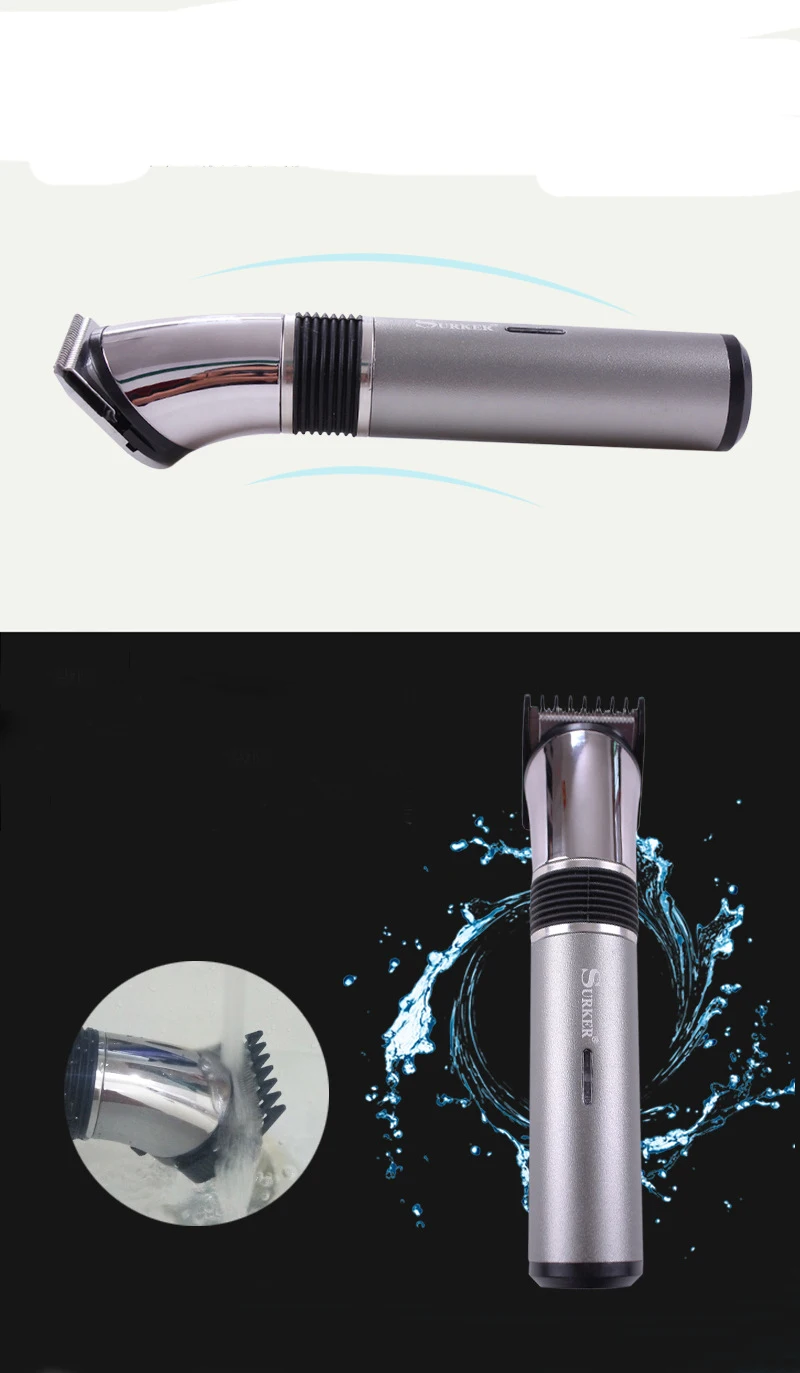 Машинка для стрижки волос surker аккумуляторная IPX7 детей|Триммеры волос| |