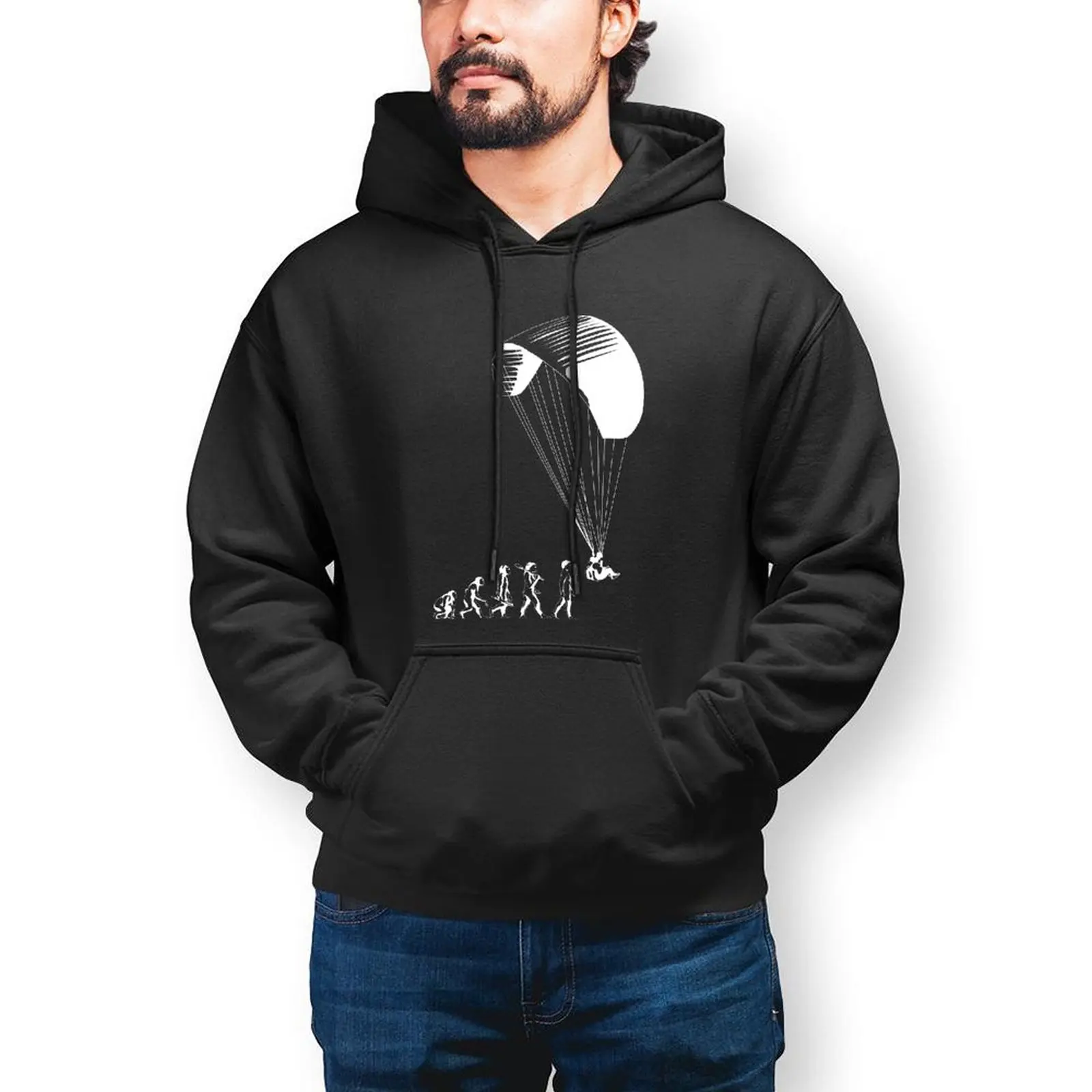 

Paraglider Hoodies Winter Cotton Hoodie Fashion Loose Long Sleeve Pullover Hoodie Mens XL