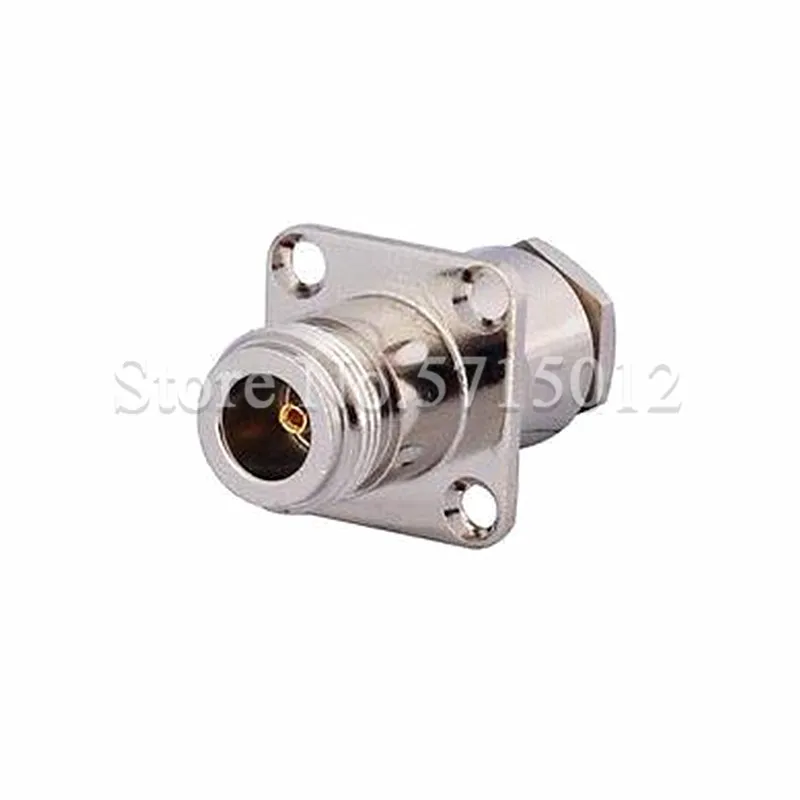 1Pcs N-KF-7 Female Plug RF Coaxial Connector with Flange Mounting Type Four-hole Fixed Adaptor For Connect RG213 LMR400 Cable - купить по