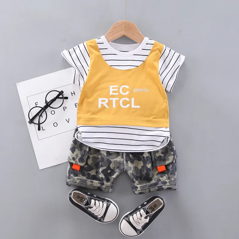 Детский спортивный костюм футболка шорты 2 шт./компл. | Детская одежда и обувь